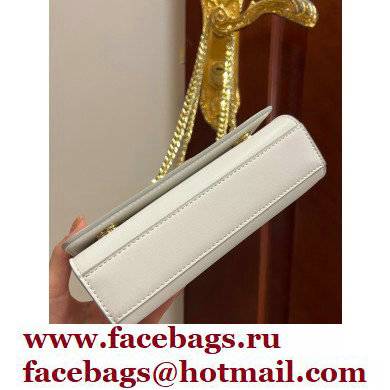 Dolce  &  Gabbana Calfskin 3.5 Chain phone bag White